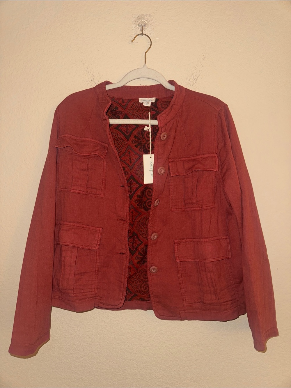 Sundance Cargo Blazer New with Tags Size Small